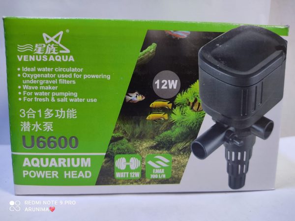 Venusaqua Aquarium Power Head U6600